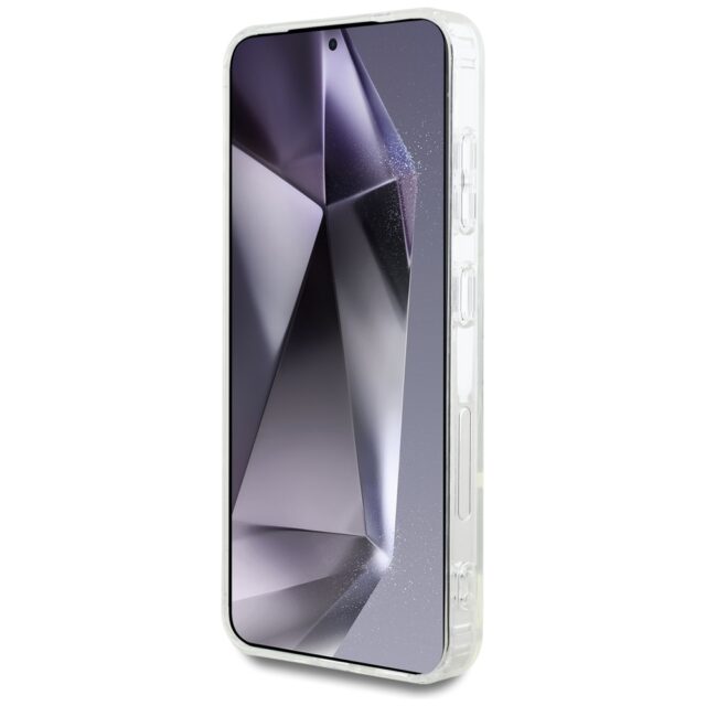 Case Karl Lagerfeld Button Karl Head Printed Logo MagSafe for Samsung Galaxy S25 white - imagine 5