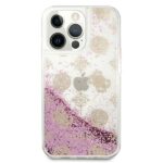 Guess GUHCP13LLGPEPI iPhone 13 Pro / 13 6,1" pink hardcase Peony Liquid Glitter - imagine 3