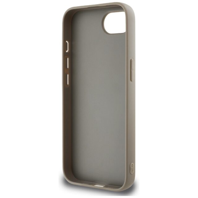 Case DKNY Repeat Texture Pattern with Tonal Stripe for iPhone 16e beige - imagine 7
