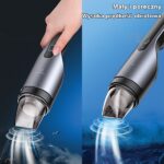 USAMS Mini Wireless Vacuum Cleaner 80W black XCQZB10801 (US-ZB108-1) - imagine 3