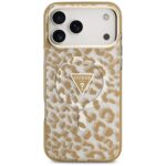 Guess Leopard Glitter MagSafe Case for iPhone 17 Pro Brown - imagine 3