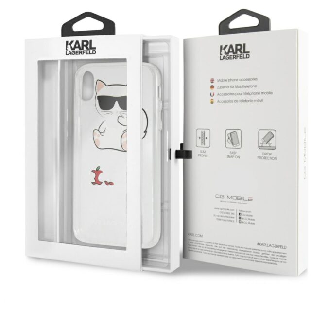 Karl Lagerfeld KLHCI61CFA iPhone Xr hardcase transparent Choupette Fun - imagine 7