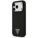 Case Guess Silicone Triangle Logo MagSafe for iPhone 17 Pro black - imagine 2