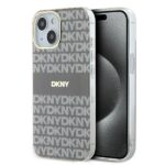 DKNY DKHMP15SHRHSEE iPhone 15 / 14 / 13 6.1 inch beige hardcase IML Mono & Stripe MagSafe