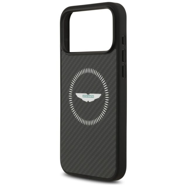 Case Aston Martin HC Kevlar Counter      Design MagSafe for iPhone 17 Pro Max black - imagine 6