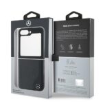Mercedes MEHMZF623RBGVK Z Flip6 F741 czarny/black Leather Wood Imitation MagSafe - imagine 8