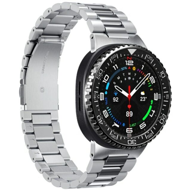 Spigen Bezel Tune Pro Diver Case for Samsung Galaxy Watch 8 46mm black - imagine 4