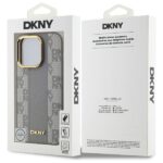 DKNY DKHMP14LPCPVSLE iPhone 14 Pro 6.1" beige hardcase Leather Checkered Mono Pattern MagSafe - imagine 8
