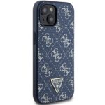 Guess GUHCP15SPG4GPB iPhone 15 / 14 / 13 6.1" blue hardcase 4G Triangle Metal Logo - imagine 4