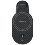 Car mount with wireless charger PITAKA MagEZ Pro 2 Qi2 Tesla Magsafe for Tesla Model 3/Y black gray - imagine 2