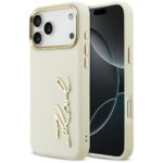 Karl Lagerfeld Karl Script Logo Case for iPhone 17 Pro Max Beige