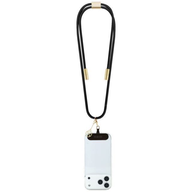 Cable Guess CBDY 4G Charm USB-C/USB-C 150cm black - imagine 2