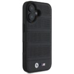 BMW BMHMP16S23PUSPK iPhone 16 6.1" black hardcase M Perforated And Stitched Line MagSafe - imagine 4