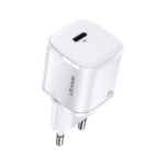 USAMS Wall Charger 1xUSB-C T36 mini 20W (only head) PD3.0 Fast Charging white CC124TC02 (US-CC124)