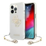 Guess GUHCP13XKS4GGO iPhone 13 Pro Max 6,7" Transparent hardcase 4G Gold Charms Collection