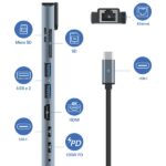 Araree Multi Hub 8w1 AM81 black AR60-01379A - imagine 6