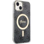 Guess GUHMP15SH4STK iPhone 15 / 14 / 13 6.1" black hardcase IML 4G MagSafe - imagine 3