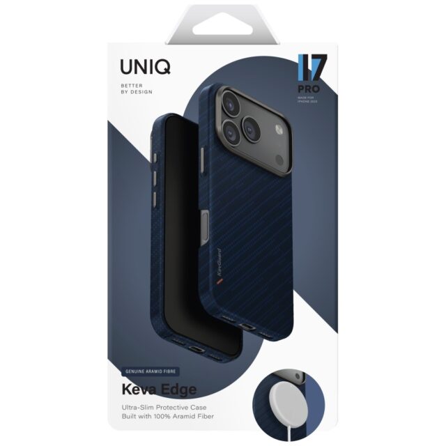 Case UNIQ Keva EDGE for iPhone 17 Pro     Magclick Charging blue - imagine 6