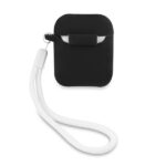 Guess GUACA2LSVSBW AirPods cover black white Silicone Vintage - imagine 2