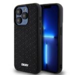 DKNY DKHCP15X3DRPWK iPhone 15 Pro Max 6.7" black hardcase 3D Rubber Repeat Pattern