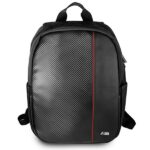 BMW BMBPCO15CAPRBK backpack 16" black Carbon Red Stripe