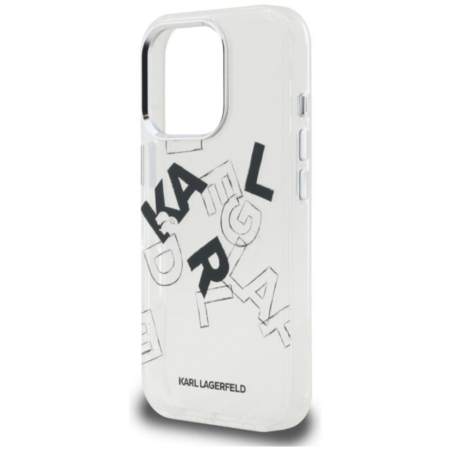 Case Karl Lagerfeld IML Sketched Graphic for iPhone 16 Pro Max transparent - imagine 6