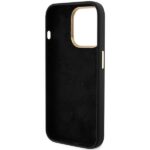 Guess GUHCP15LSMBSLK iPhone 15 Pro 6.1" black hardcase Silicone Script Metal Logo & Frame - imagine 7