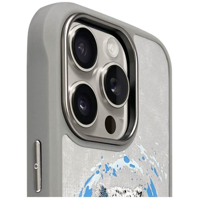 Nimmy Panther MagSafe case for iPhone 16 Pro light grey - imagine 3