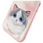 Nimmy case iPhone 15 6.1" pink    Big Eyed Pet 2.0 Cat - imagine 10