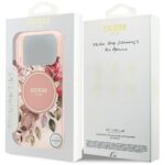 Guess IML Flower & Tonal Circle MagSafe Case for iPhone 17 Pro Pink - imagine 8