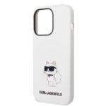Karl Lagerfeld KLHCP14LSNCHBCH iPhone 14 Pro 6,1" hardcase white Silicone Choupette - imagine 6