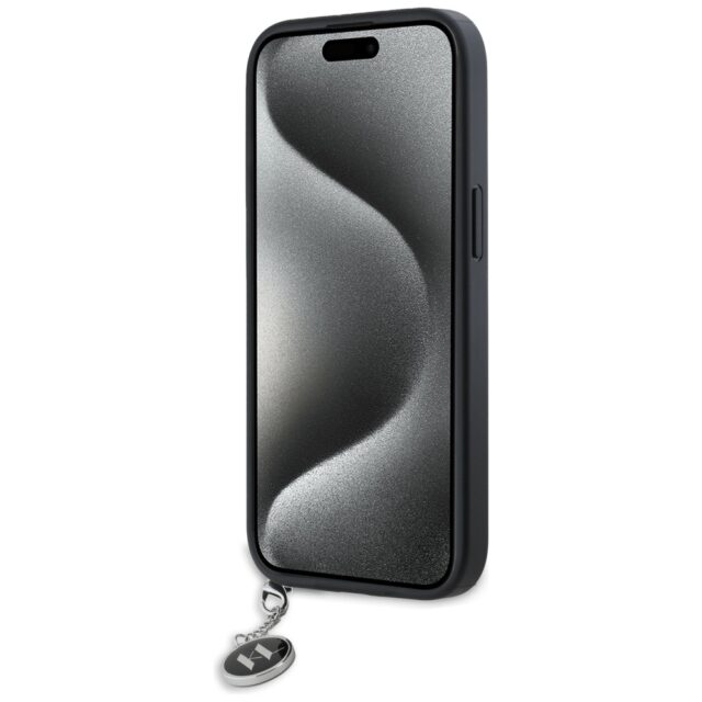 Karl Lagerfeld KLHCP15SPSAKDGCK iPhone 15 / 14 / 13 6.1" black hardcase Saffiano Rhinestones & - imagine 5