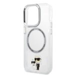 Karl Lagerfeld KLHMP14LHNKCIT iPhone 14 Pro 6,1" hardcase transparent Iconic Karl&Choupette Magsafe - imagine 6