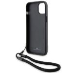 Case BMW BMHCP15S23RMRLK iPhone 15 / 14 / 13 6.1" black hardcase Signature Leather Wordmark Cord - imagine 6