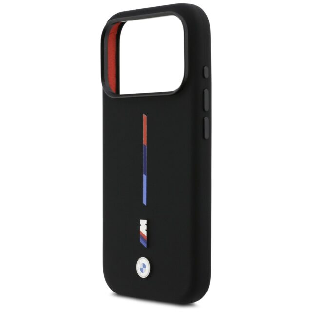 BMW M Silicon Tricolor Line MagSafe Case for iPhone 17 Pro Black - imagine 6