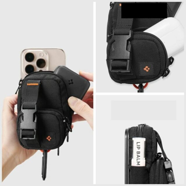 Spigen Snap Zip MagSafe Magnetic Phone Organizer black - imagine 7