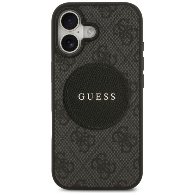Case Guess 4G Circle Classic Logo MagSafe for iPhone 17 black - imagine 3