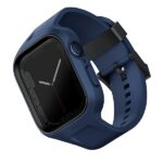 UNIQ Monos Strap 2in1 Apple Watch Strap + Case Series 4/5/6/7/8/SE/SE2/SE3 44/45mm marine blue