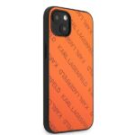 Karl Lagerfeld KLHCP13MPTLO iPhone 13 / 14 / 15 6,1" hardcase orange Perforated Allover - imagine 4