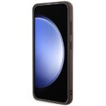 Guess GUHMS24SG4GFRW S24 S921 brown hardcase 4G Collection Leather Metal Logo MagSafe - imagine 5