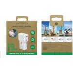 Travel charger 4smarts World Travel Adapter Nomad Pocket 25W USB-C/USB-A white - imagine 5