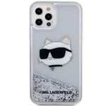 Karl Lagerfeld KLHCP12MLNCHCS iPhone 12/12 Pro 6,1" silver hardcase Glitter Choupette Head - imagine 3