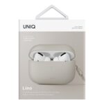 UNIQ Lino Case AirPods Pro 2 gen Silicone beige - imagine 5