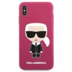 Karl Lagerfeld KLHCPXSLFKFU iPhone X/Xshardcase fushia Silicone Ikonik - imagine 5