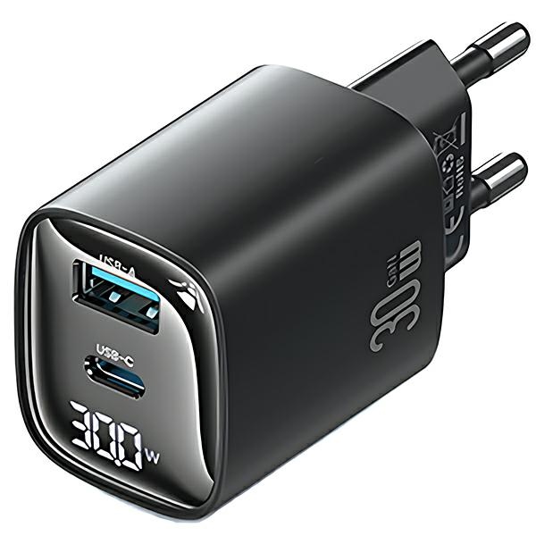 cps-3219cbc3605b5bbb6e26919c2936e14d-2025-12-07-09-01-07 USAMS Lad. network. CC229 30W GaNUSB-C/USB-A Fast Charging XC Series black CC229TC01 - imagine 1