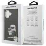 Karl Lagerfeld IML Aquarelle Karl & Choupette & Logo MagSafe Case for iPhone 17 Black - imagine 8