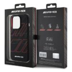 AMG AMHMP15L23SSPK iPhone 15 Pro 6.1" black hardcase with Silicone Large Rhombuses Pattern and MagSa - imagine 8