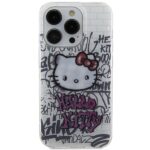 Hello Kitty HKHCP15XHDGPHT iPhone 15 Pro Max 6.7" white hardcase IML Kitty On Bricks Graffiti - imagine 3