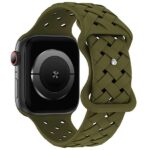 Beline Apple Watch Silicone Woven Strap42/44/45/49mm Olive/Oliver Box