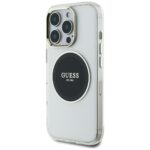 Case Guess IML Metal Colored Circle Classic Logo MagSafe for iPhone 16 Pro Max black - imagine 2